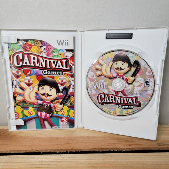 NINTENDO Wii GAME Carnival Games (2007) w/ Manual - Picture 2 of 4